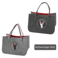 Filztasche Schwarzwald Heimatliebe mit Stickerei 40x27 cm...