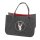 Filztasche Schwarzwald Heimatliebe, anthrazit mit Stickerei 40x27 cm - Einkaufstasche, Heimat Handtasche, Geschenktasche Anthrazit