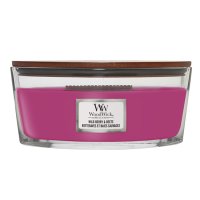 Woodwick Candle Ellipse Duftkerze im Glas WILD BERRY & BEETS - Kerze in Ellipsenform mit Holzdocht