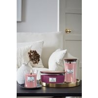 Woodwick Candle Ellipse Duftkerze im Glas WILD BERRY & BEETS - Kerze in Ellipsenform mit Holzdocht