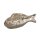 Teichdeko Fisch silber 11 cm aus Porzellan schwimmend für Schwimmschale - Teich Deko, Deko für Vogeltränk, Fische, Schwimmtiere