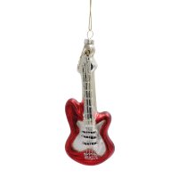 Baumschmuck Gitarre, rot  *B-WARE* - Baumkugel,...