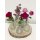 Vase Vintage (6er Set), Klarglas Vase, H: 11,5-14 cm - Vasen aus Glas zur Tischdekoration, Hochzeit Taufe Deko