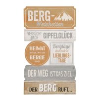 Holzschild Bergweisheiten 30x50 cm - Plankenschild...