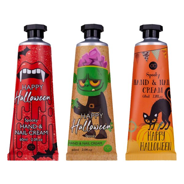 3er Set Handcreme Halloween mit Duft - Nagelcreme, Creme, Mitbringsel, Wichtelgeschenk, Geburtstagsgeschenk, Adventskalender Füllung