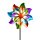 Metall Windrad Blume Regenbogen H:110 cm -  Gartenstecker, Gartendekoration, Windspiel, Metallwindrad, Garten Deko