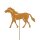 Gartenstecker Pferd im Rost Design - Rostfigur für den Garten, Geschenk für Reiter, Gartendeko, Dekofigur
