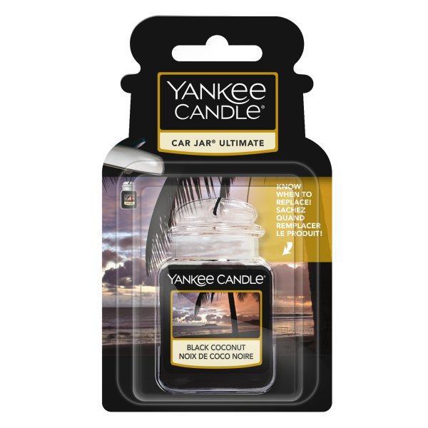 Auto Duft, Lufterfrischer Wohnung BLACK COCONUT - Yankee Candle Car Jar Ultimate, Raumduft, Autoduft