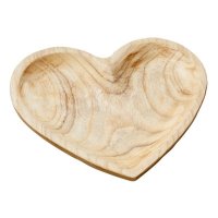Schale Herz aus Holz 25x25 cm - Dekoschale Esszimmer,...