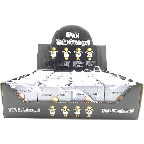 Schutzengel in der Tüte (1 Box = 24 Stück) - kleine Glücksbringer,Engel, Kinder, Gastgeschenk Taufe, Konfirmation, Kommunion