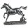 Dekofigur Skulptur Pferd 22x25 cm, silber - Pferde Deko, Pokal, Trophäe, Büste, Pferdefigur
