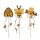 Blumenstecker Biene und Bienenkorb aus Holz, 3er Set - Frühlingsdeko, Pflanzstecker, Blumen Deko, Imker, Bienenhaus