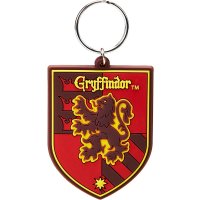 Schlüsselanhänger Harry Potter Gryffindor Wappen aus Gummi -  Taschenanhänger, Anhänger, Schlüssel