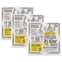 Servietten Tasty Pizza Time 3 x 20er Pack (33x33 cm) -...