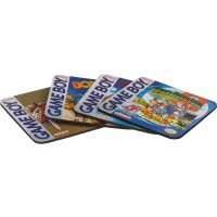 Untersetzer Gameboy Classic Coaster Collection Nintendo (4er Set) aus Kork - Glasuntersetzer, Bierdeckel, Untersetzer für Trinkglas