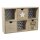 Mini Schränkchen Setzkasten mit Schubladen 30x20 cm im Vintage Look - Dekoration Holzkasten, Schrank für Untensilien, Aufbewahrungsbox, Schatzkiste