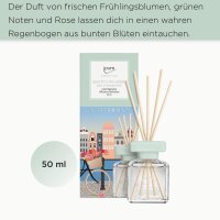 Raumduft ipuro FLORAL AMSTERDAM 50 ml - Duftstäbchen, Keramik Verdunster, Diffuser, Raum Duft
