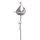 Regenmesser Gartenstecker Segelschiff H:130 cm aus Zink - Deko Niederschlagsmesser maritim, Schiff, Küste, maritime Gartendeko Segelboot, Metalldeko