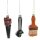Baumschmuck Werkzeug 3er Set (Pinsel, Schraubenschlüssel & Säge) - Baumkugel für Handwerker, Weihnachtsdeko Männer, Christbaumkugel, Weihnachten