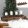 Kerzenhalter Adventskranz Ziegelform Altholz Look L: 60 cm aus Buche - Adventsgesteck Vintage Look, Adventsleuchter, Weihnachtsdeko, Adventsdeko, Advent, Weihnachten