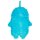 Wärmflasche Blaues Monster mit Fellbezug, 1 L - Bettflasche, Wärmekissen