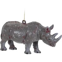 Hänger Safari Tiere farbig (9er Set) - Baumschmuck Afrika Tiere, Baumkugel, Weihnachtsdeko, Christbaumkugel