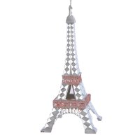 Baumschmuck Eiffelturm, Chrome - Paris - Baumkugel,...