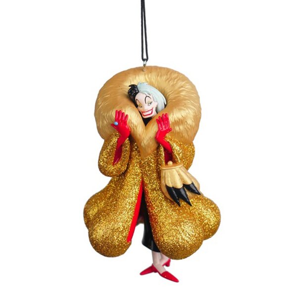 Baumschmuck Cruella aus 101 Dalmatiner -  Weihnachtskugel für Disney Fans, Baumkugel Disney Film, Weihnachtsdeko