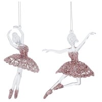 Baumschmuck Ballerina rosa (2er Set) - Ballett...