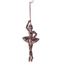 Baumschmuck Ballerina rosa rot (4er Set) - Ballett Weihnachtsdeko, Christbaumschmuck Ballettänzerin, Deko Weihnachten