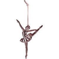 Baumschmuck Ballerina rosa rot (4er Set) - Ballett Weihnachtsdeko, Christbaumschmuck Ballettänzerin, Deko Weihnachten