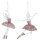 Baumschmuck Ballerina rosa (2er Set) - Ballett Weihnachtsdeko, Christbaumkugel, Weihnachten