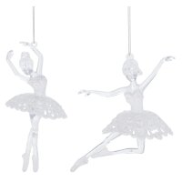 Baumschmuck Ballerina weiss (2er Set) - Ballett...