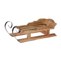 Deko Schlitten aus Holz 34x14 cm - Nostalgie Schlitten,...