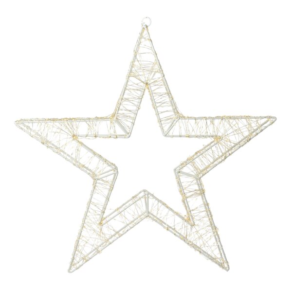 LED Stern Weihnachtsstern D: 38cm zum Hängen mit 960 LED warmweiss - Deko Weihnachten, Adventsdeko, Hänger Advent, Weihnachtsstern, Lichterkette