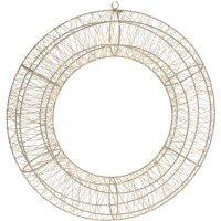 Großer LED Kranz Ring D: 50cm zum Hängen mit 1440 LED warmweiss - Deko  Weihnachten, Adventsdeko, Lichterkranz, Hänger Advent, Weihnachtsstern