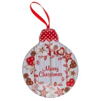 Geschenkdose Keksdose Weihnachtskugel Baumkugel (3er Set) - Gebäckdose, Plätzchendose, Blechdose für Kekse
