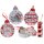 Geschenkdose Keksdose Weihnachtskugel Baumkugel (3er Set) - Gebäckdose, Plätzchendose, Blechdose für Kekse