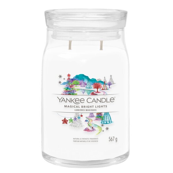 Yankee Candle Duftkerze im Glas (groß) MAGICAL BRIGHT LIGHTS - Kerze mit Brenndauer bis zu 90 Stunden
