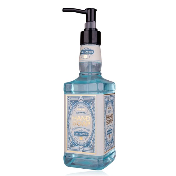 Seifenspender Gin Flavor 480 ml - Flüssigseife im Pumpspender, Seife Gin Flasche, Handseife Weihnachten, Wichtelgeschenk