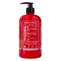 Seifenspender Schmutzlöscher in Feuerlöscher...