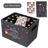 Adventskalender Bastelset für Bierkasten DIY mit 24...