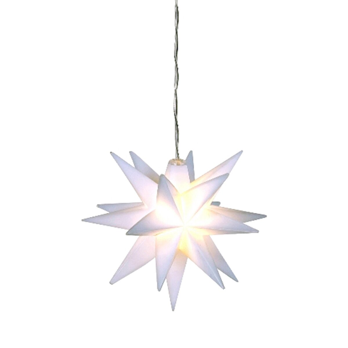 LED Stern 3D wei D:10 cm zum Hngen oder Stellen - Deko Weihnachten,, 8,95
