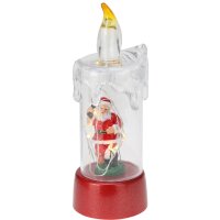 LED Kerze Weihnachten H:13 cm verschiedene Motive - Deko...