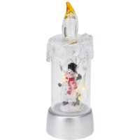 LED Kerze Weihnachten H:13 cm verschiedene Motive - Deko Weihnachten, Adventsdeko, Advent Kerzen, Schneemann, Tannenbaum, Santa, Lichterkette