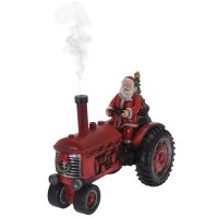 Santa auf Traktor 22x26 cm mit Sound, Licht und Dampf -...