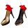 Baumschmuck High Heels Pumps schwarz-gold (2er Set) - Baumkugel für Frauen, Weihnachtsdeko Damenschuhe , Christbaumkugel, Weihnachten