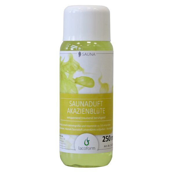 Saunaduft Akazienblüte, Lacoform Sauna Aufguss Konzentrat 250ml, Saunadüfte für Zuhause