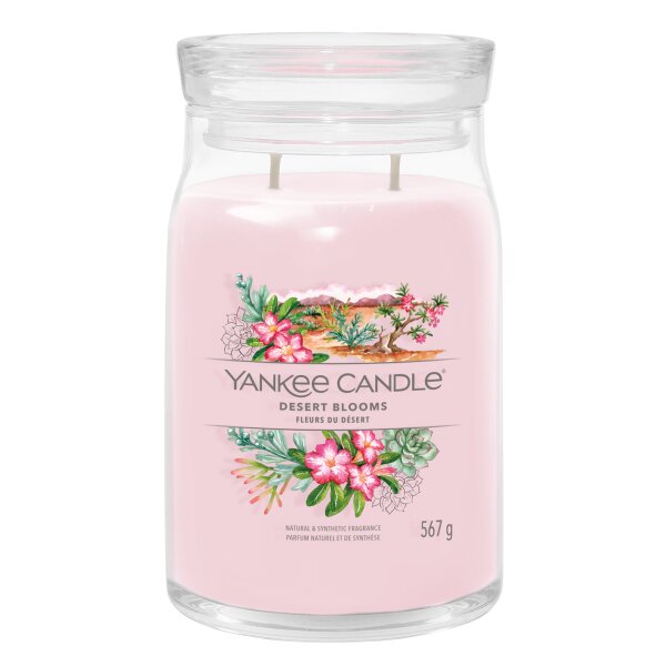 Yankee Candle Duftkerze im Glas (groß) DESERT BLOOMS - Kerze mit Brenndauer bis zu 90 Stunden