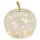 Dekoleuchte Apfel (S) Glas, Transparent, Apfel Lampe mit LED Lichterkette, Dekolampe, Tischleuchte, Apfellampe